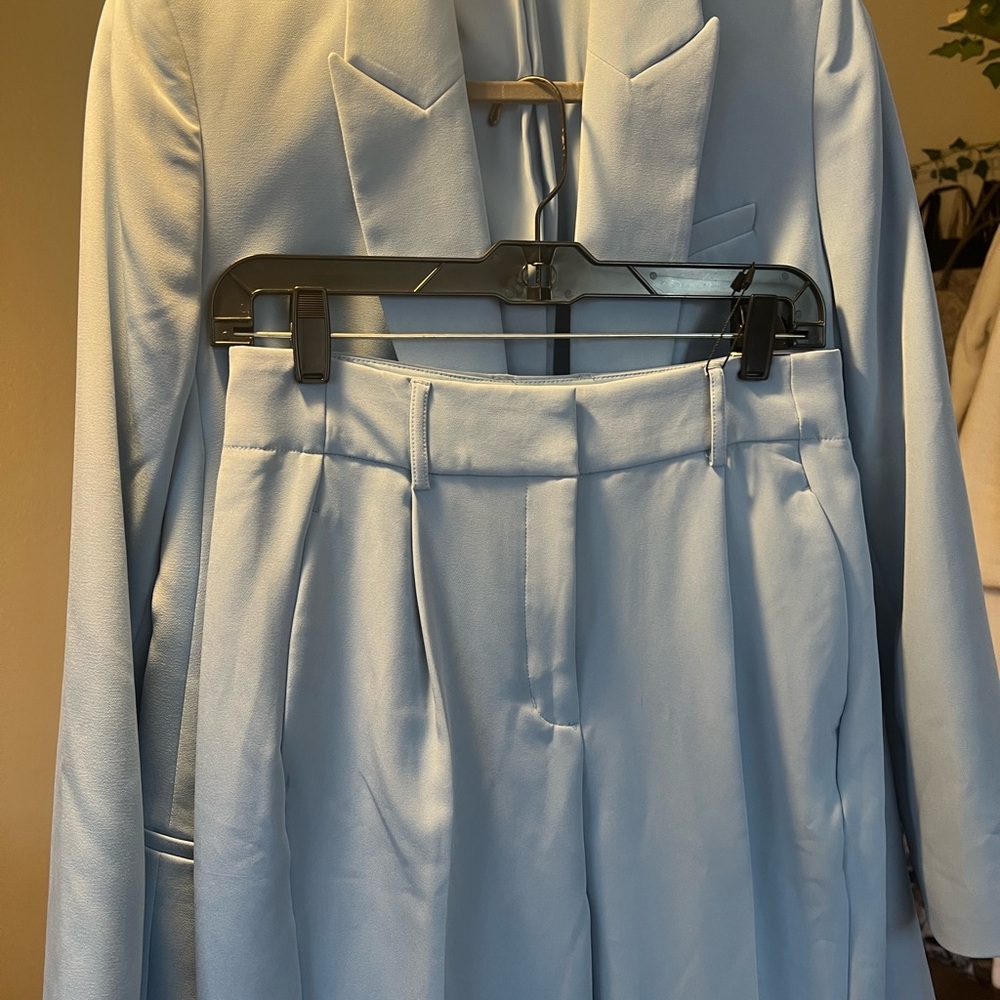Express Light Blue Suit Set NWT